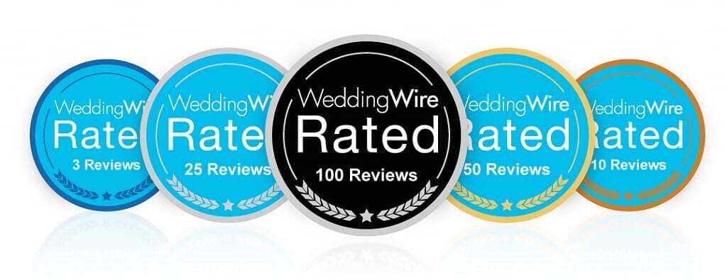 WeddingWire Top Rated Award