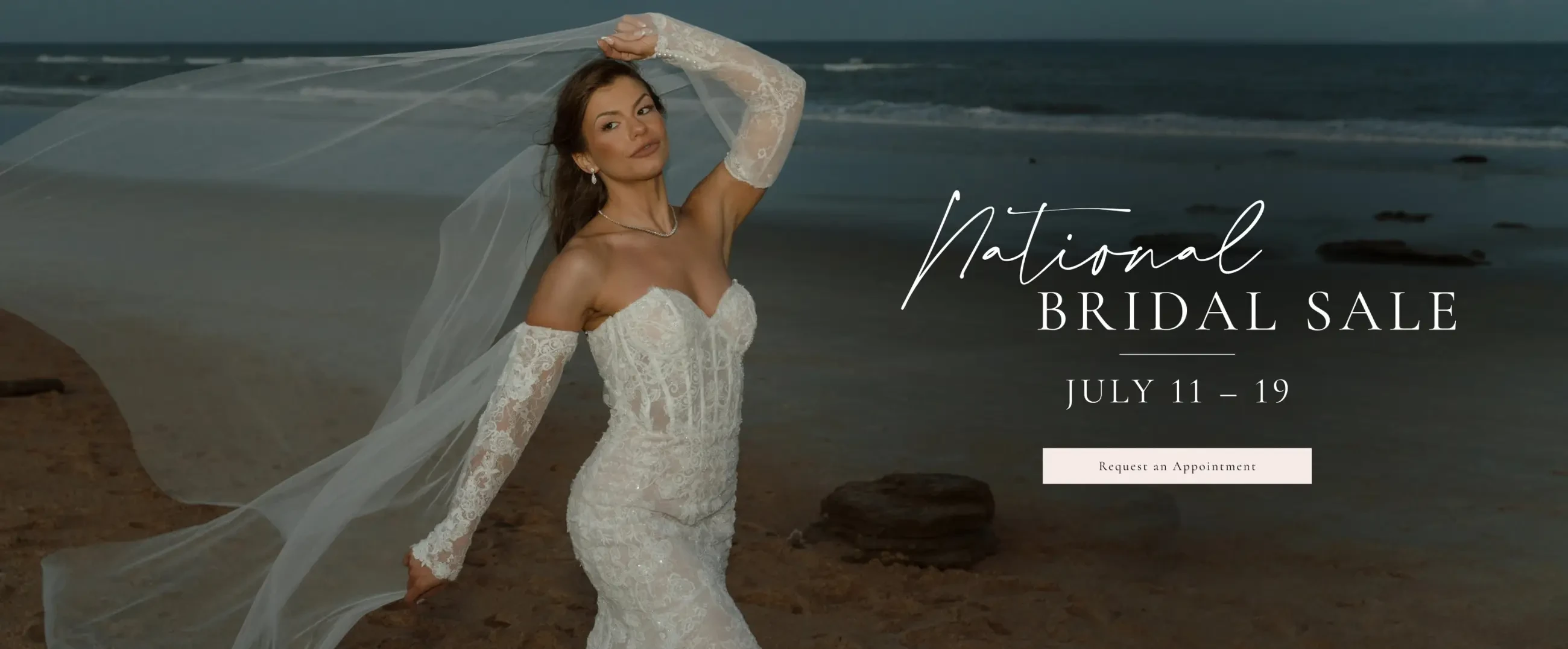 National Bridal Sale 2026 Banner for Desktop