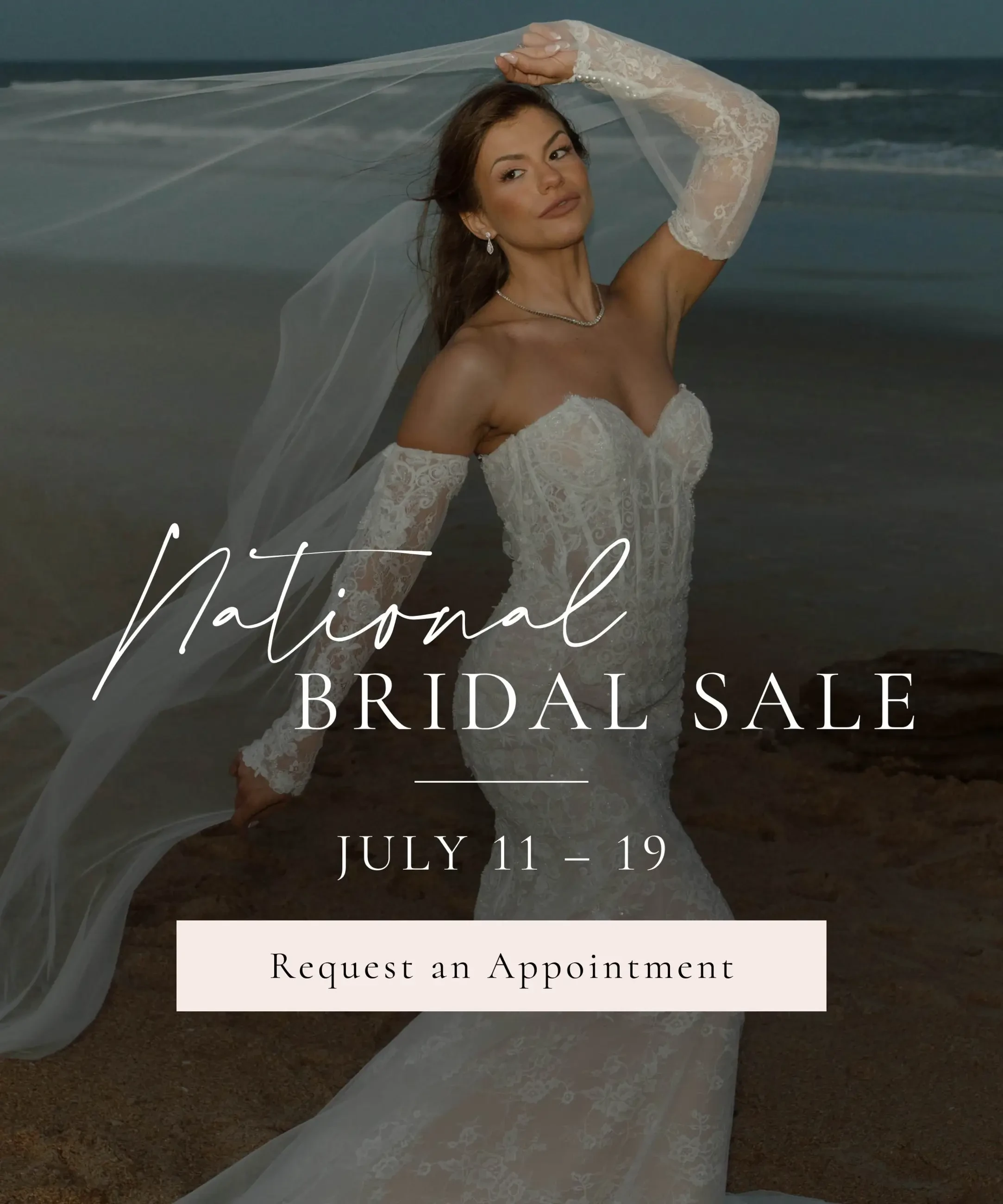 National Bridal Sale 2026 Banner for Mobile